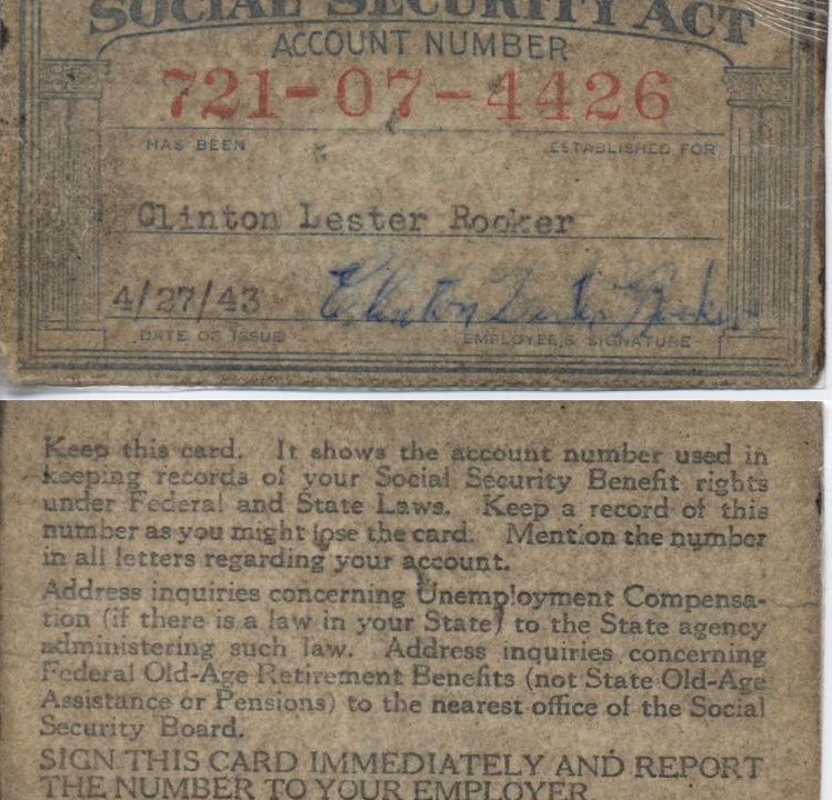 Historic Social Security card representing 2027 COLA benefit increase