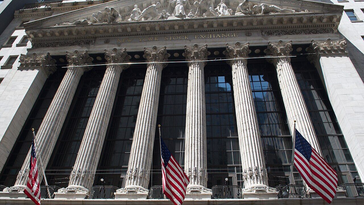 Trading screens at a stock exchange