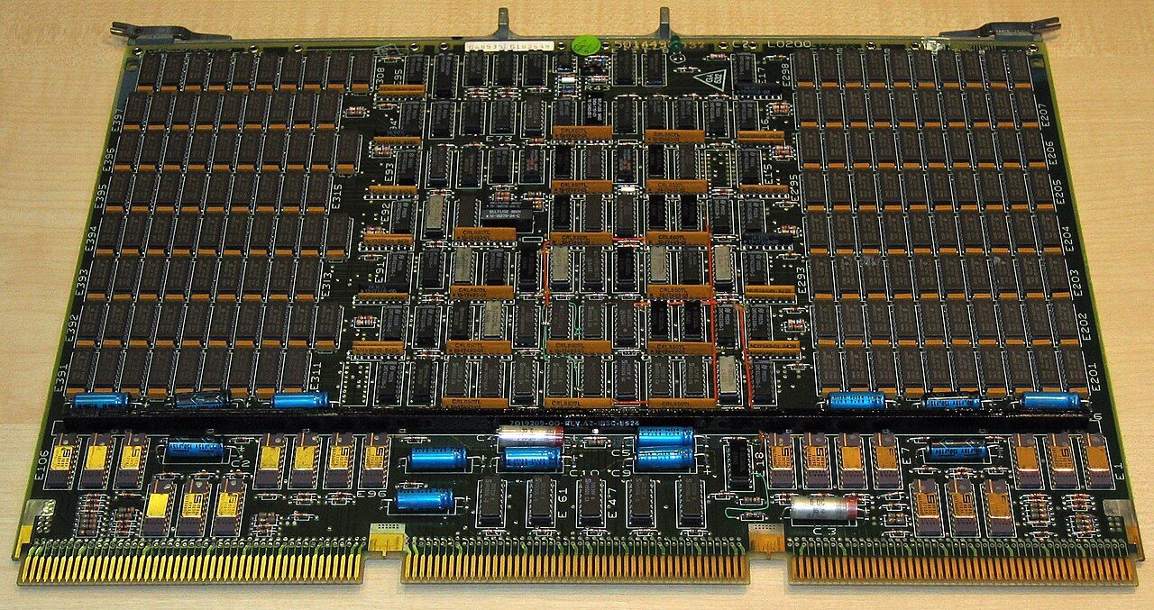 Memory chips on a circuit board