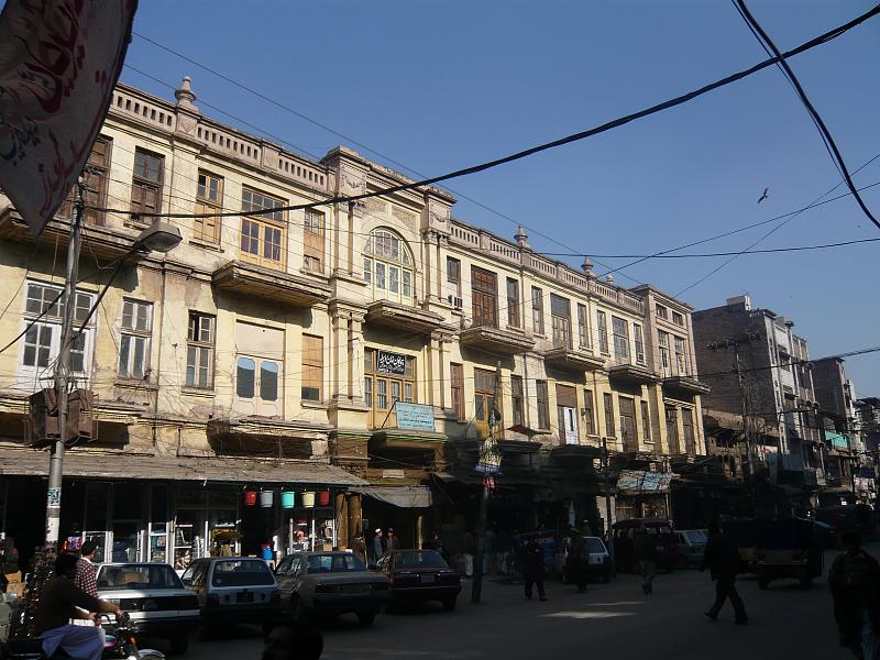 Street in the old city of Peshawar Pakistan