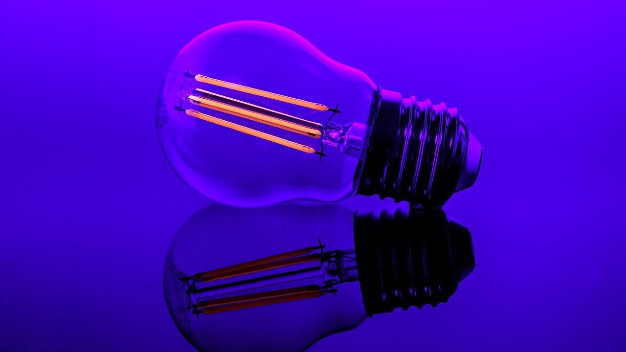Ultraviolet light used in a laboratory
