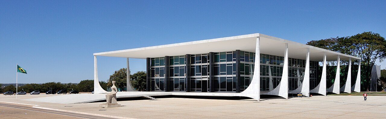 Brazilian flag flying in Brasilia